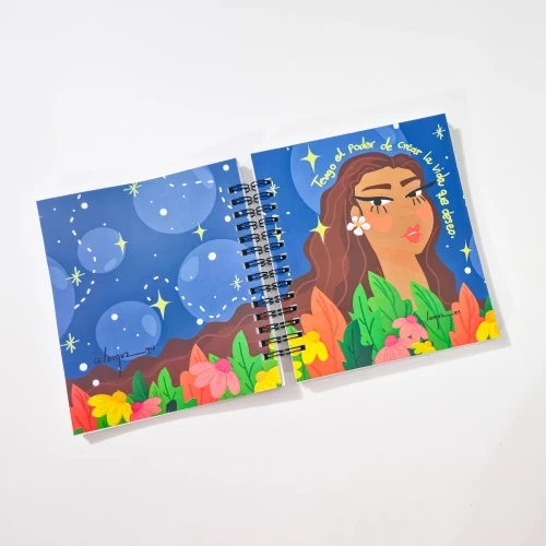 libretas pasta blanda anillada con temática